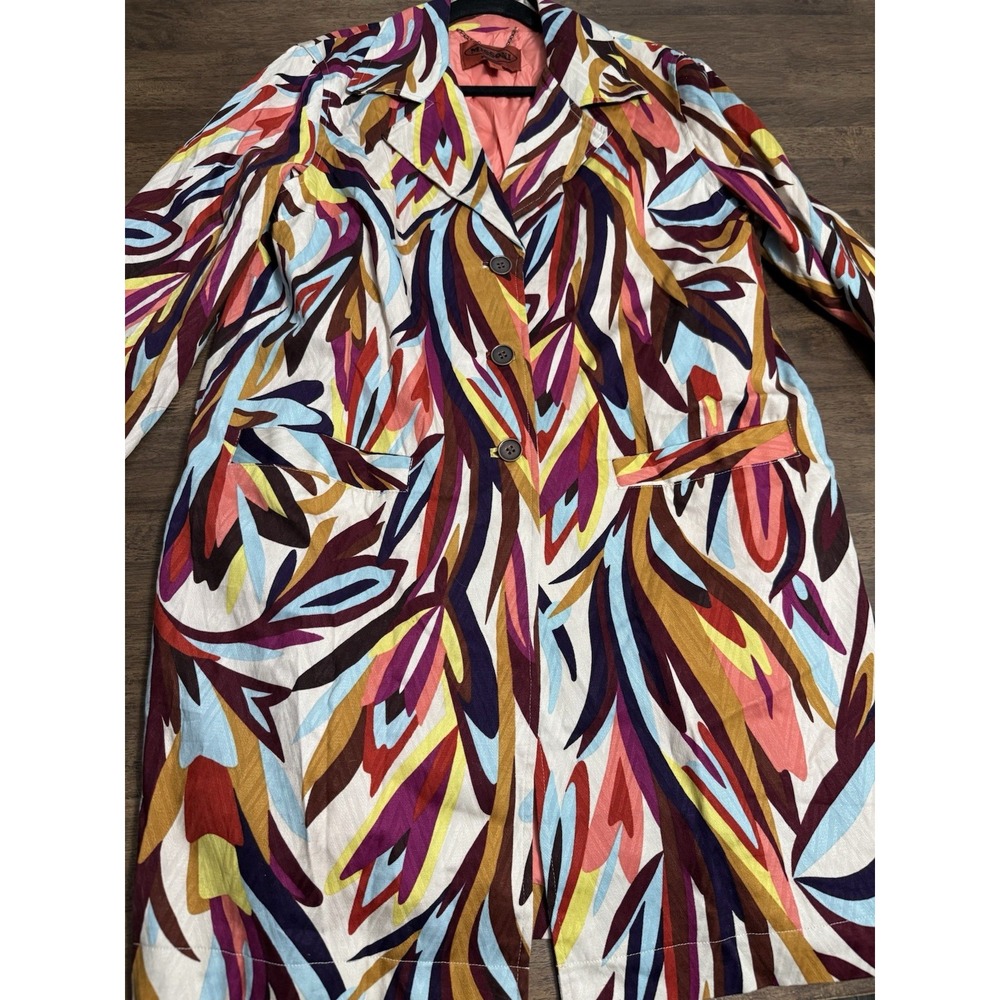 Missoni For Target‎ Colorful Striped Coat Jacket Size XL